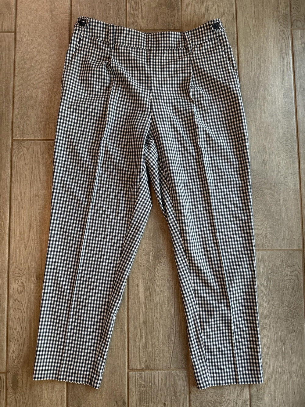 Tommy Hilfiger Black & White Gingham Women's Dress Pants - women size 10